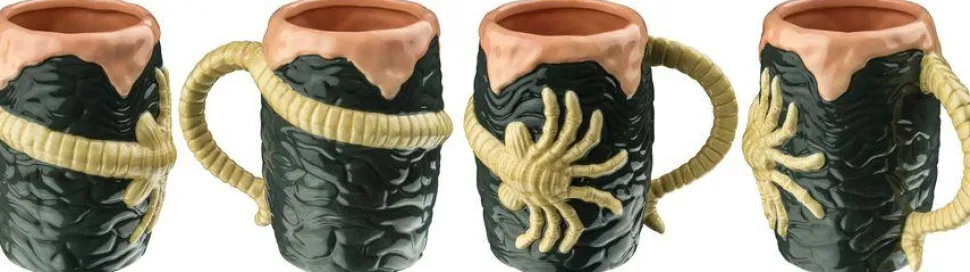 Alien - Alien Egg and Facehugger 3D Sculpted Ceramic Mug