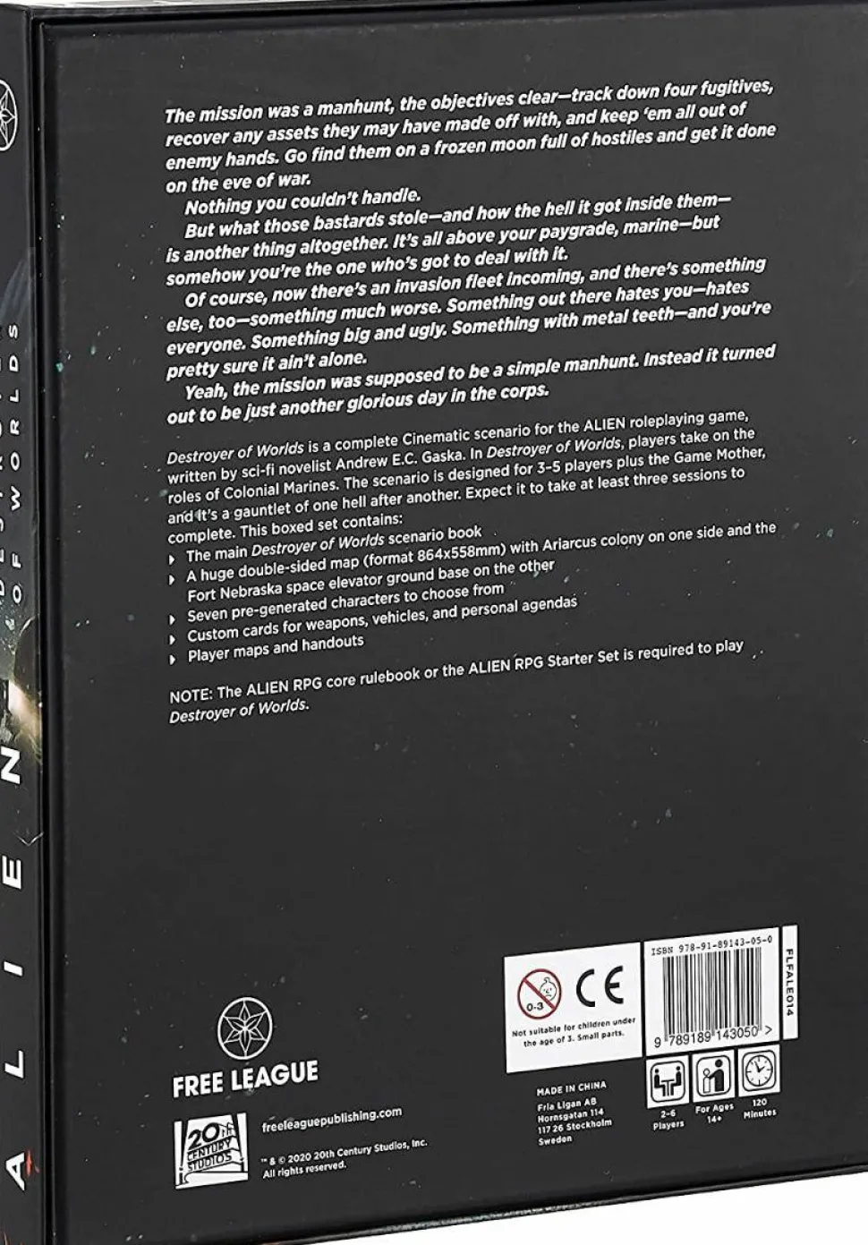 Alien - The Roleplaying Game: Destroyer of Worlds Hardcover Book