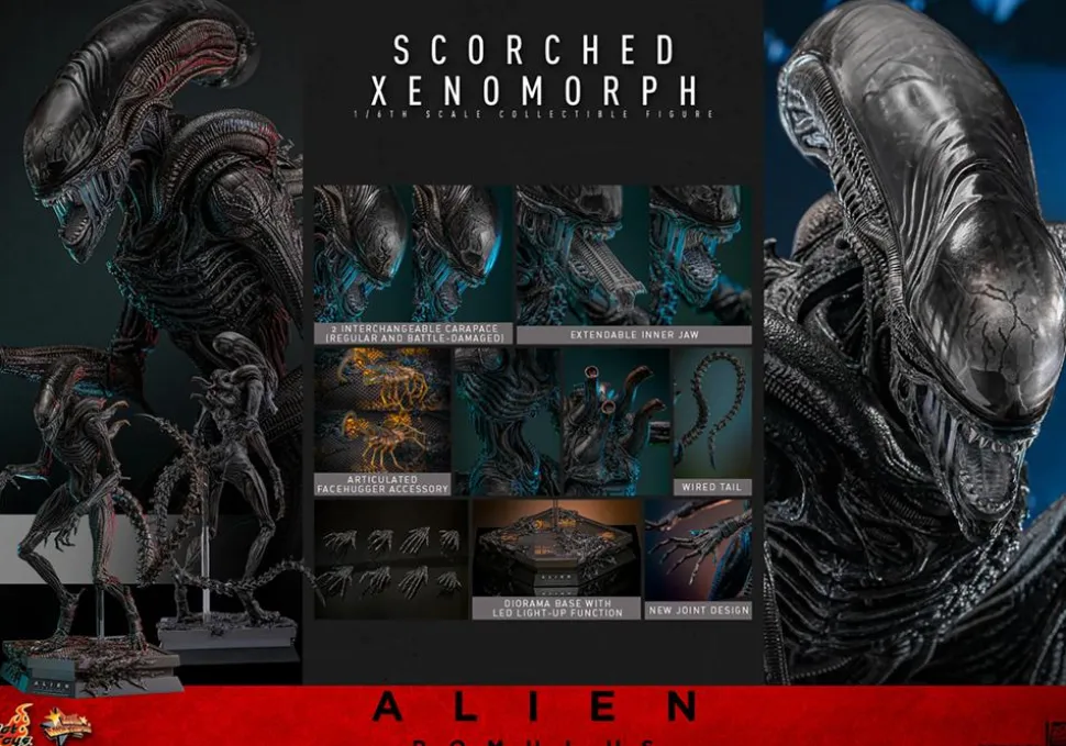 Alien: Romulus (2024) - Scorched Xenomorph 1/6th Scale Hot Toys Action Figure