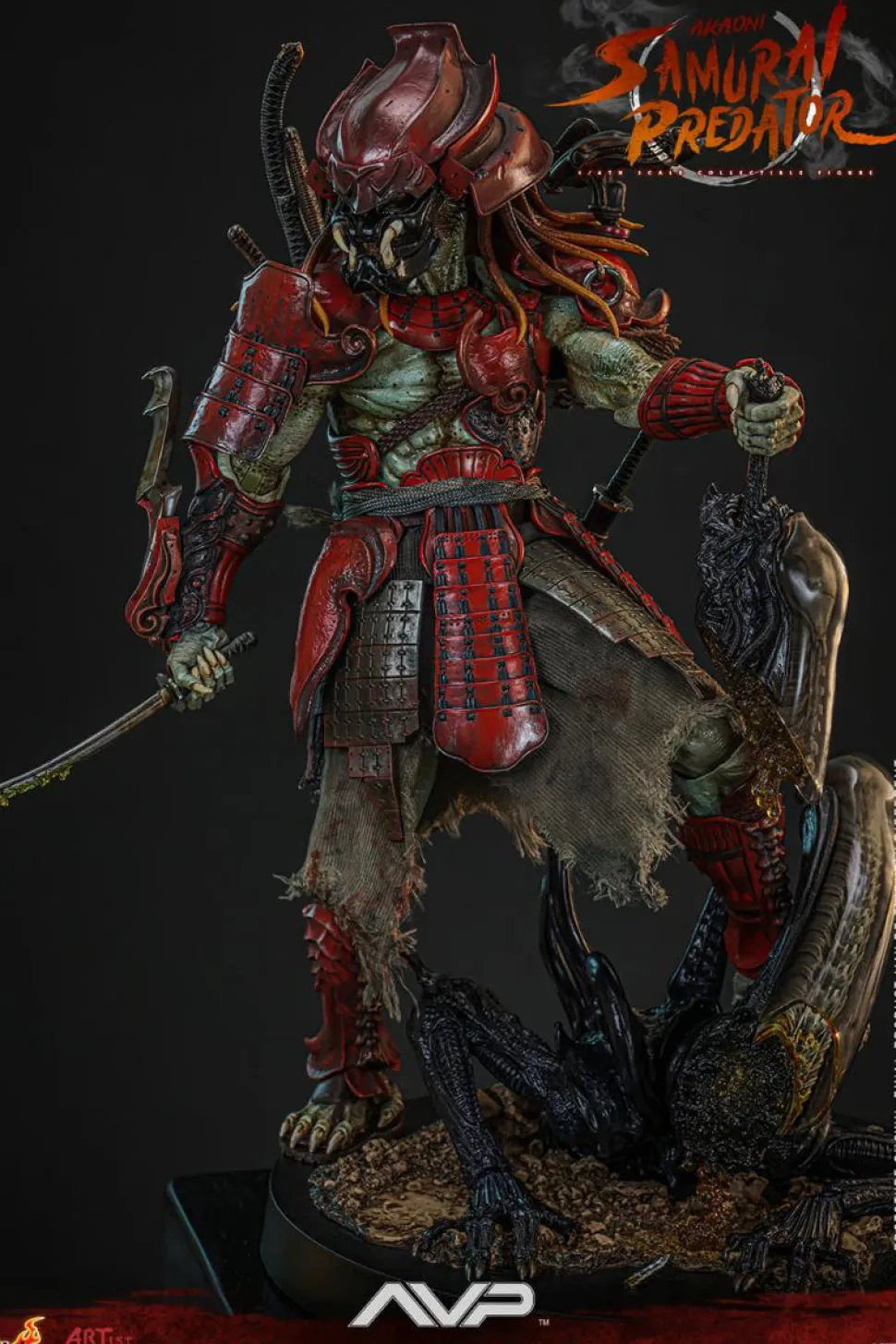 Alien vs. Predator - Akaoni Samurai Predator 1/6th Scale Hot Toys Action Figure