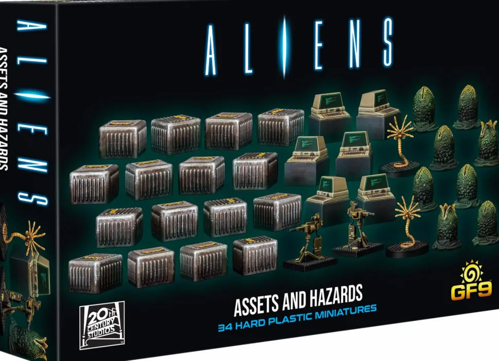 Aliens - Another Glorious Day in the Corps: Assets and Hazards Unpainted Miniature Figure 34-Pack