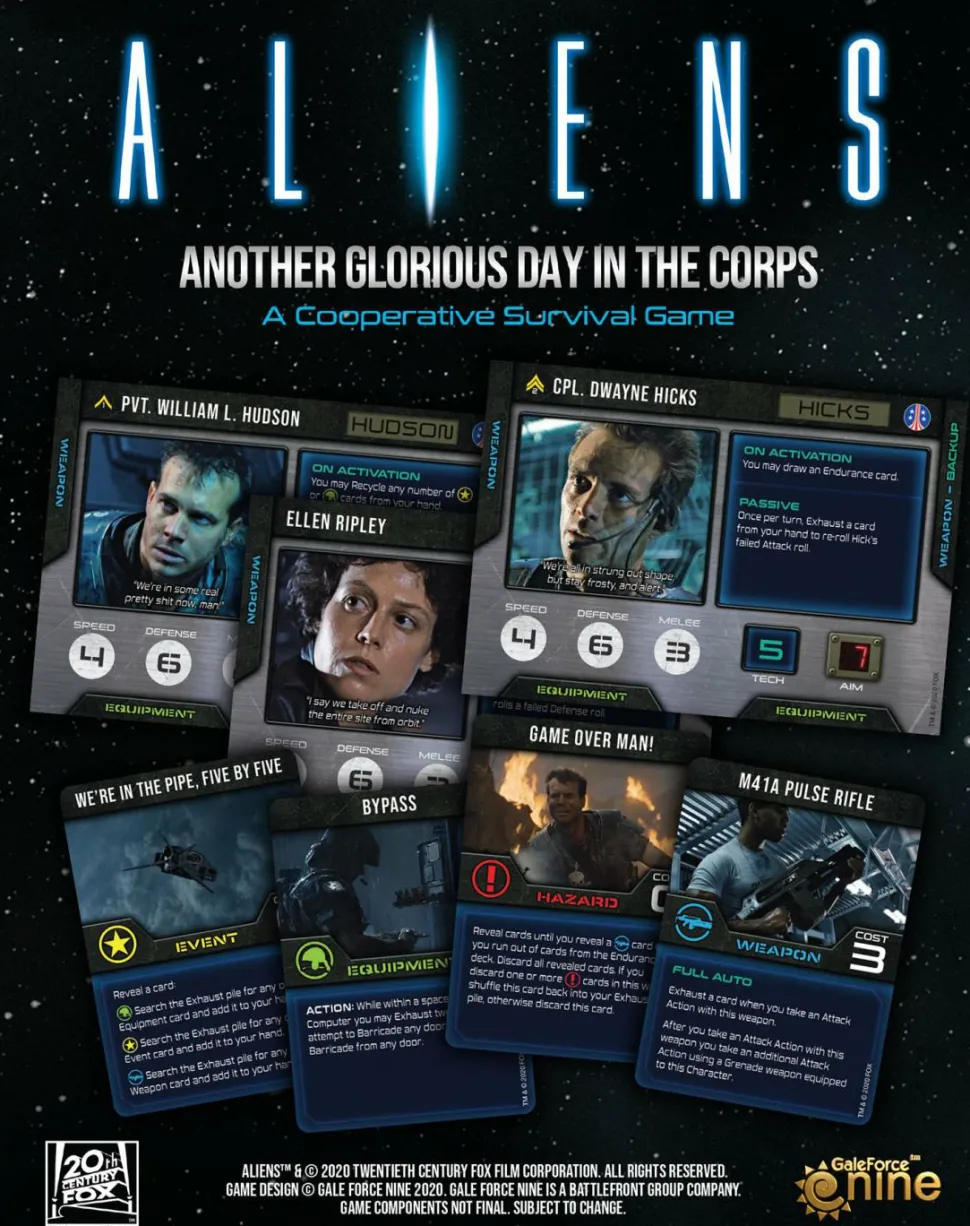 Aliens - Another Glorious Day in the Corps Board Game
