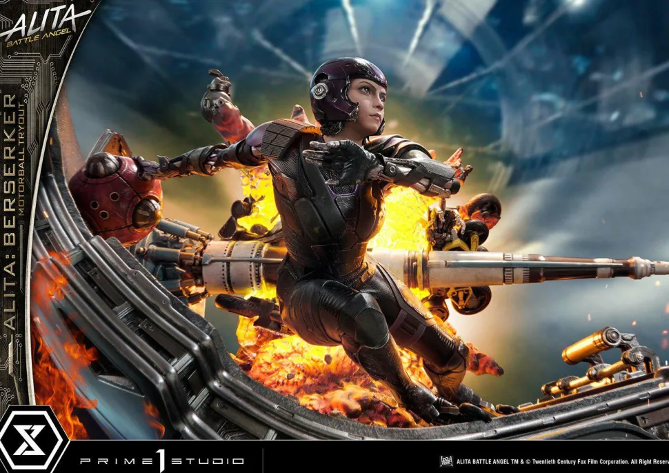 Alita: Battle Angel - Alita Berserker Motorball Tryout 1/4 Scale Diorama Statue