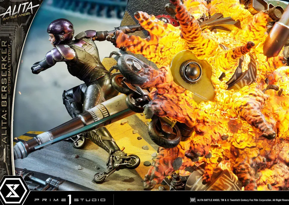 Alita: Battle Angel - Alita Berserker Motorball Tryout 1/4 Scale Diorama Statue
