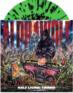 Alpha Wolf - Half Living Things LP Vinyl Record (Transparent Green with Black Splatter Coloured Vinyl)