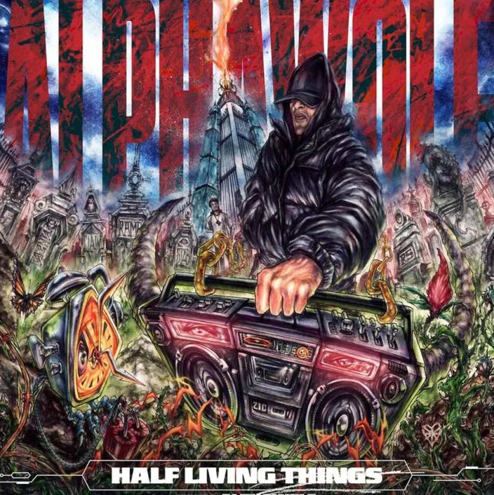 Alpha Wolf - Half Living Things LP Vinyl Record (Transparent Green with Black Splatter Coloured Vinyl)