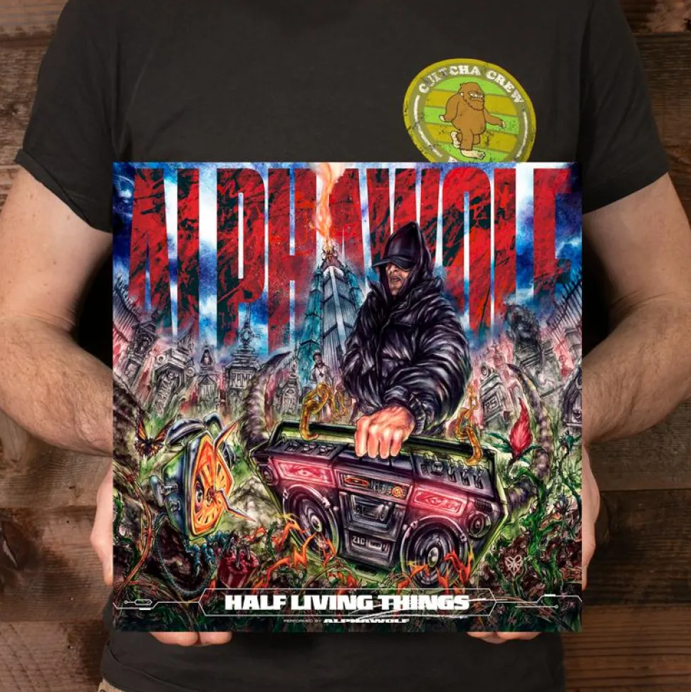 Alpha Wolf - Half Living Things LP Vinyl Record (Transparent Green with Black Splatter Coloured Vinyl)