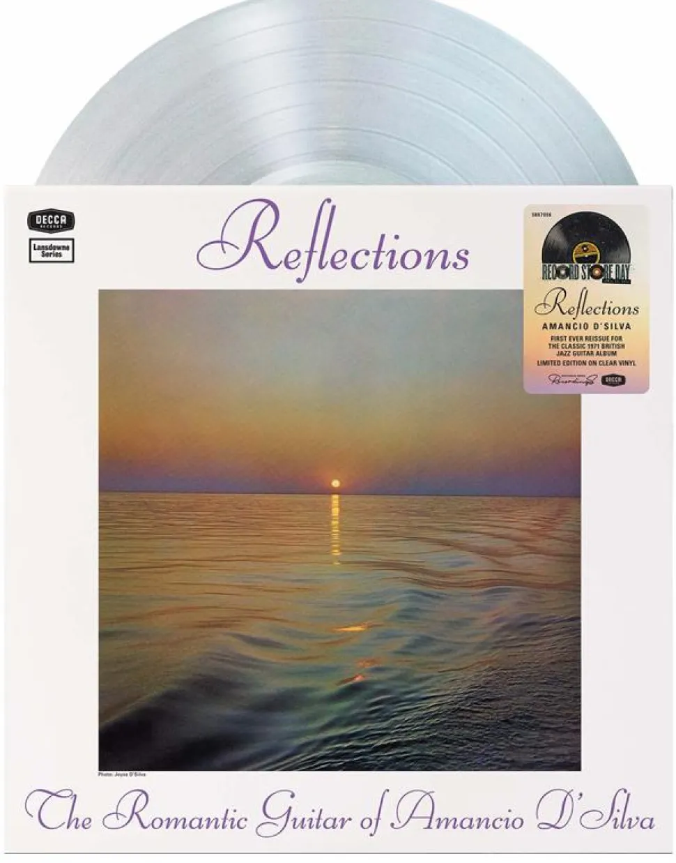 Amancio D'Silva - Reflections: The Romantic Guitar of Amancio D'Silva LP Vinyl Record (2024 Record Store Day Exclusive Clear Vinyl)