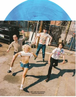 Amyl and The Sniffers - Cartoon Darkness LP Vinyl Record (Indie Exclusive Blue Marble Vinyl)