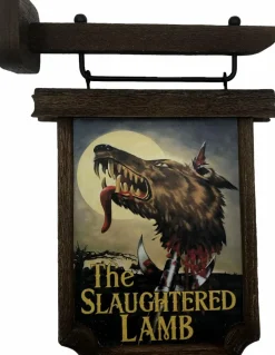 An American Werewolf in London - The Slaughtered Lamb Pub Sign 7" Scale Prop Replica
