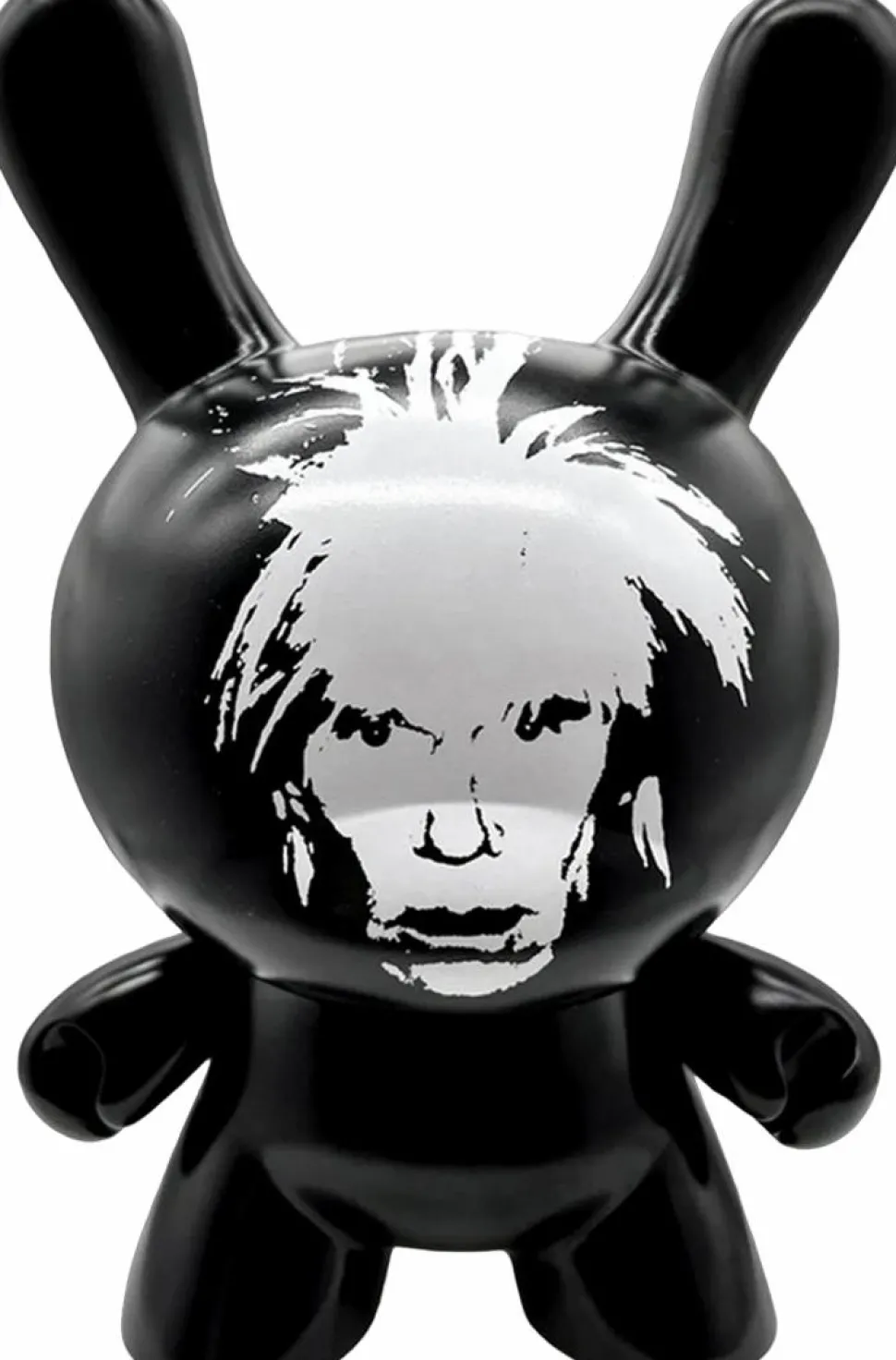 Andy Warhol - Fright Wig Self-Portrait Monochrome Edition Masterpiece Dunny 8" Vinyl Figure