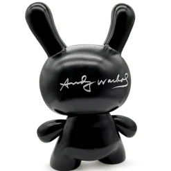 Andy Warhol - Fright Wig Self-Portrait Monochrome Edition Masterpiece Dunny 8" Vinyl Figure