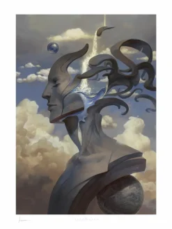 Angelarium - Binah: Of Flowing Mind Fine Art Print by Peter Mohrbacher