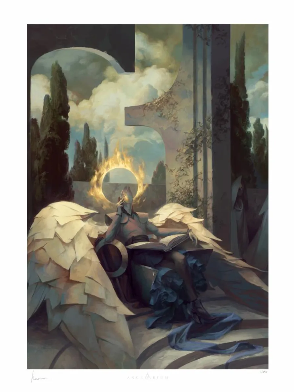 Angelarium - Raziel: Scholar of the Infinite Fine Art Print by Peter Mohrbacher