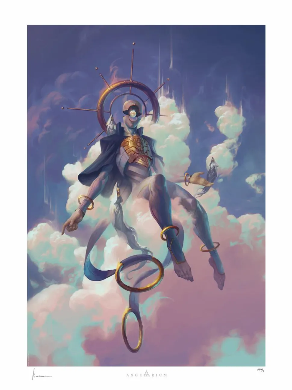 Angelarium - Sahaqiel: In the Great Expanse Fine Art Print by Peter Mohrbacher
