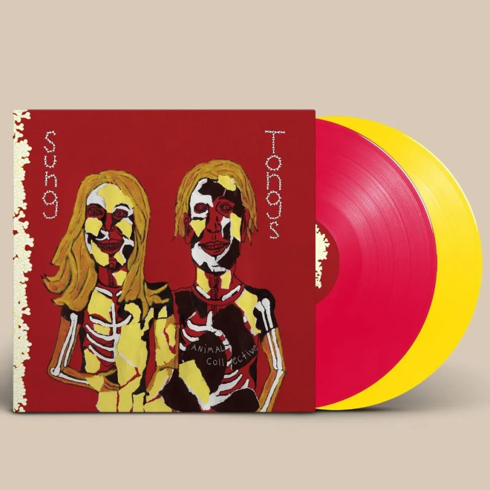 Animal Collective - Sung Tongs 2xLP Vinyl Record 20th Anniversary (Canary Yellow & Ruby Red Coloured Vinyl)