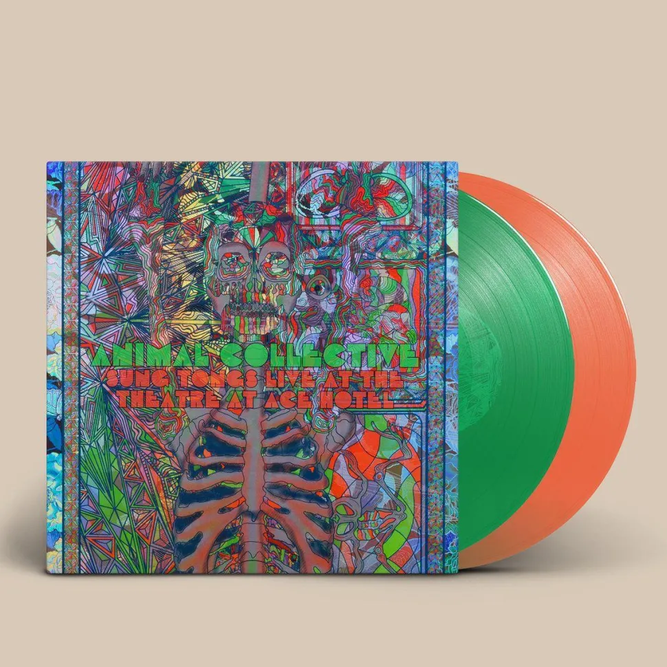 Animal Collective - Sung Tongs Live at the Theatre at Ace Hotel 2xLP Vinyl Record (Light Green & Neon Orange Coloured Vinyl)