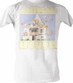 Animal House - Cartoon White Male T-Shirt