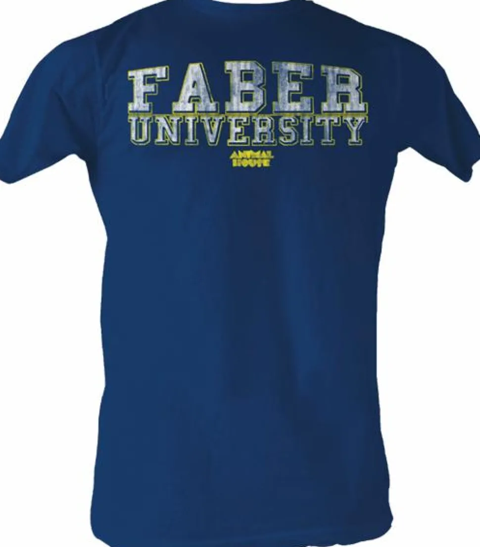 Animal House - Faber University Navy Male T-Shirt