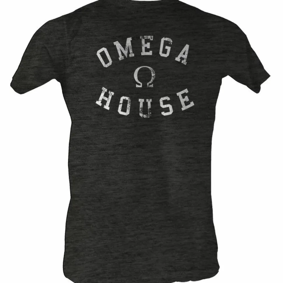 Animal House - Omega House Charcoal Male T-Shirt