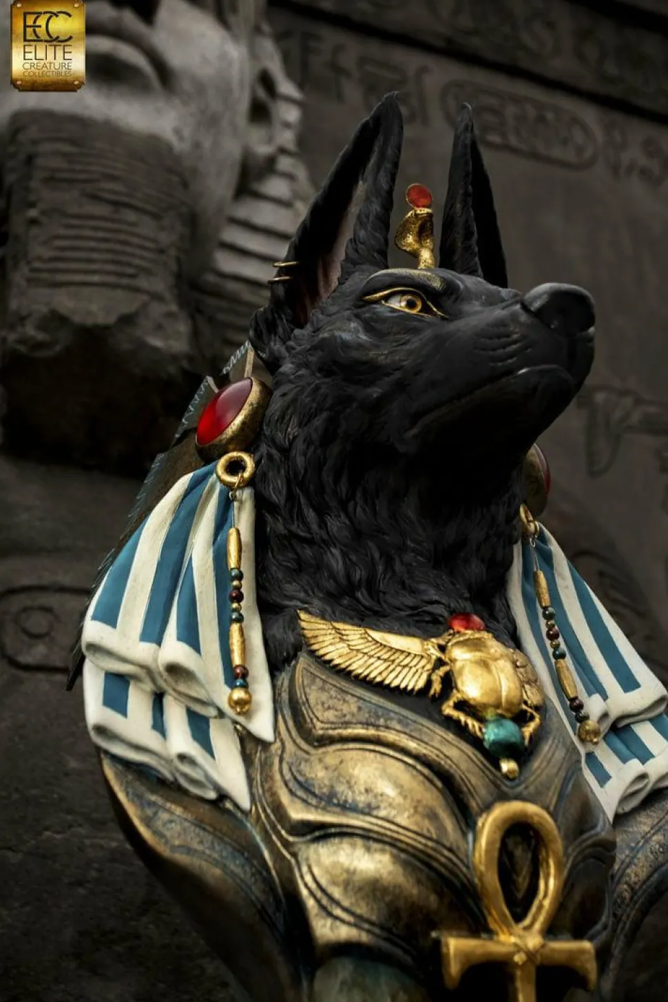 Anubis - 1:1 Scale Life Size Bust