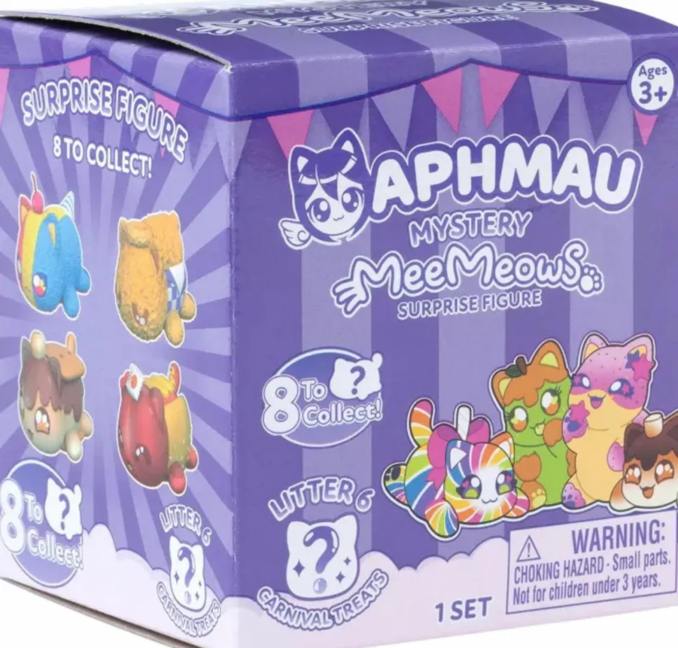 Aphmau - Mystery MeeMeows Surprise Figure Litter 6 Carnival Treats Blind Box Vinyl Figure (Display of 12)