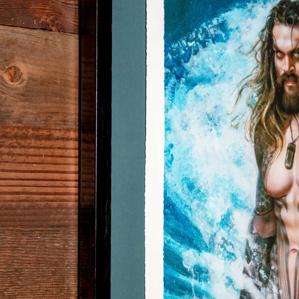 Aquaman (2018) - Permission to Come Aboard Fine Art Print by Olivia De Berardinis (Framed Art Print)