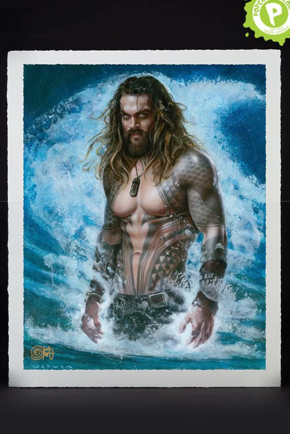 Aquaman (2018) - Permission to Come Aboard Premium Art Print by Olivia De Berardinis