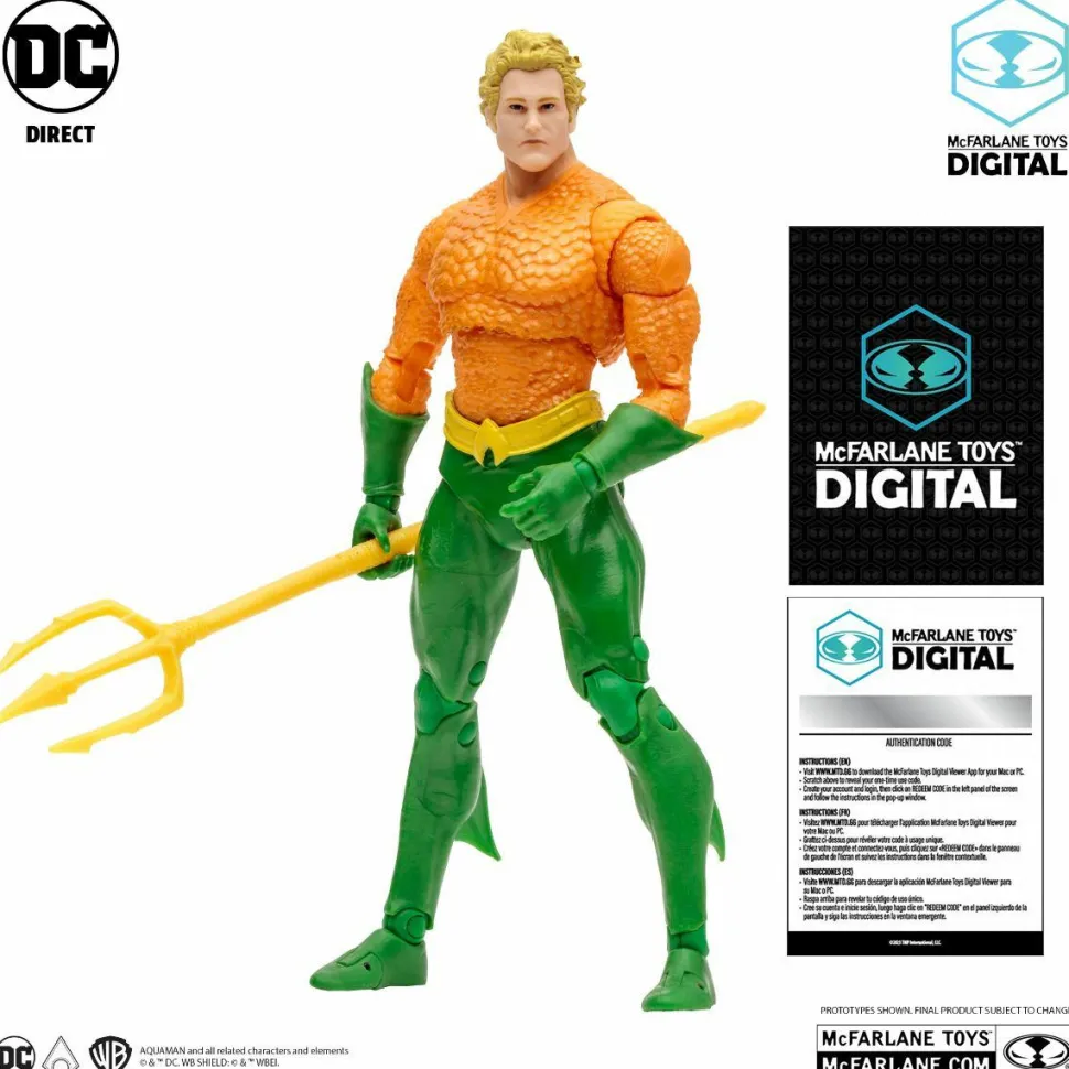 Aquaman - Aquaman (DC Classic) McFarlane Toys Digital 7" Scale Action Figure