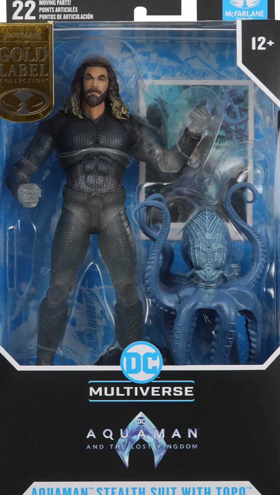 Aquaman and the Lost Kingdom - Aquaman with Stealth Suit & Topo DC Multiverse Gold Label 7" Scale Action Figure