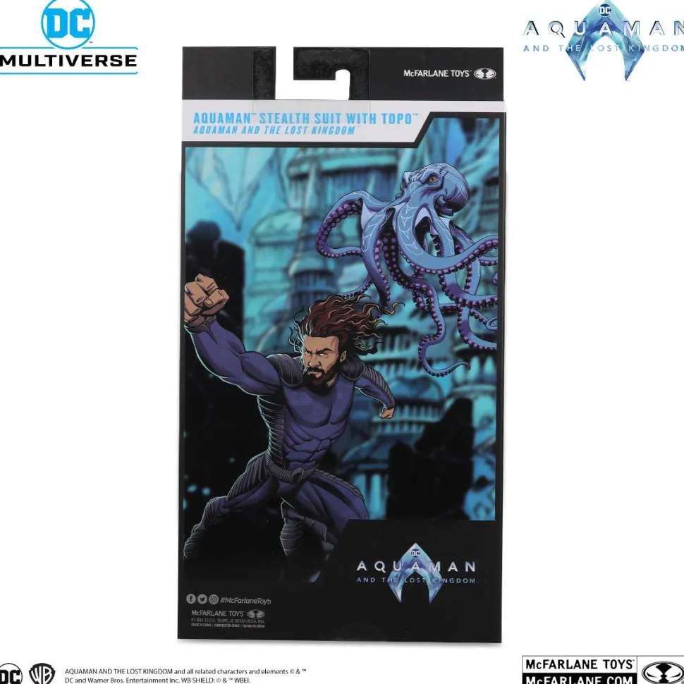 Aquaman and the Lost Kingdom - Aquaman with Stealth Suit & Topo DC Multiverse Gold Label 7" Scale Action Figure