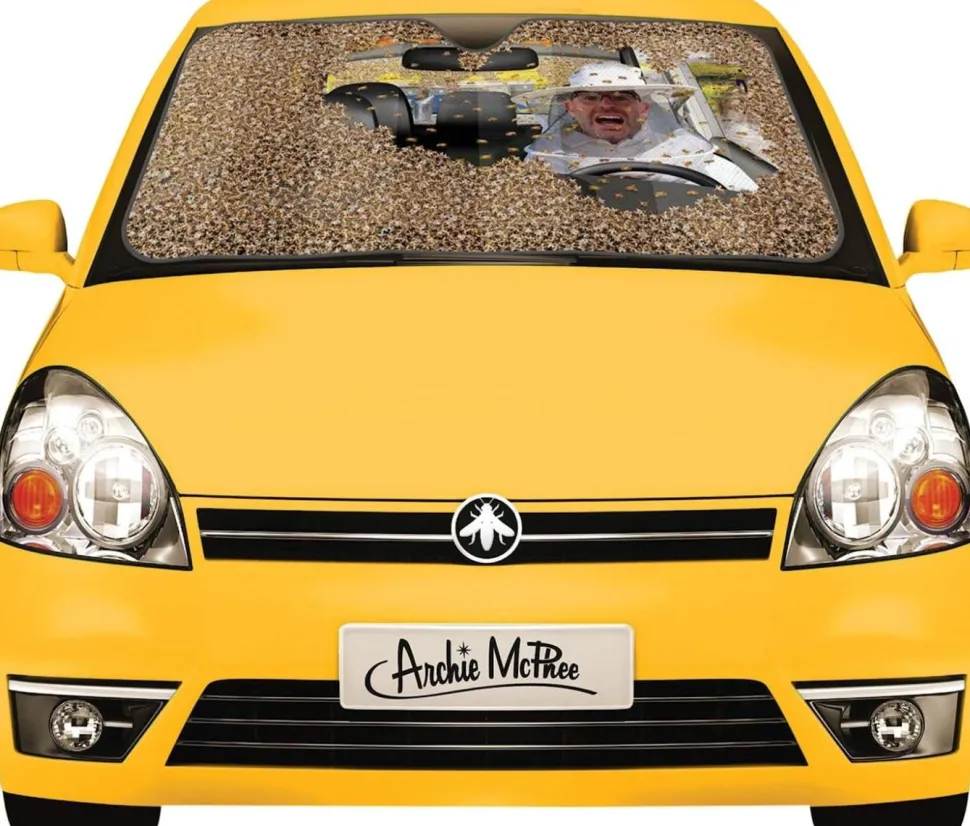 Archie McPhee - Car Full of Bees Car Sunshade