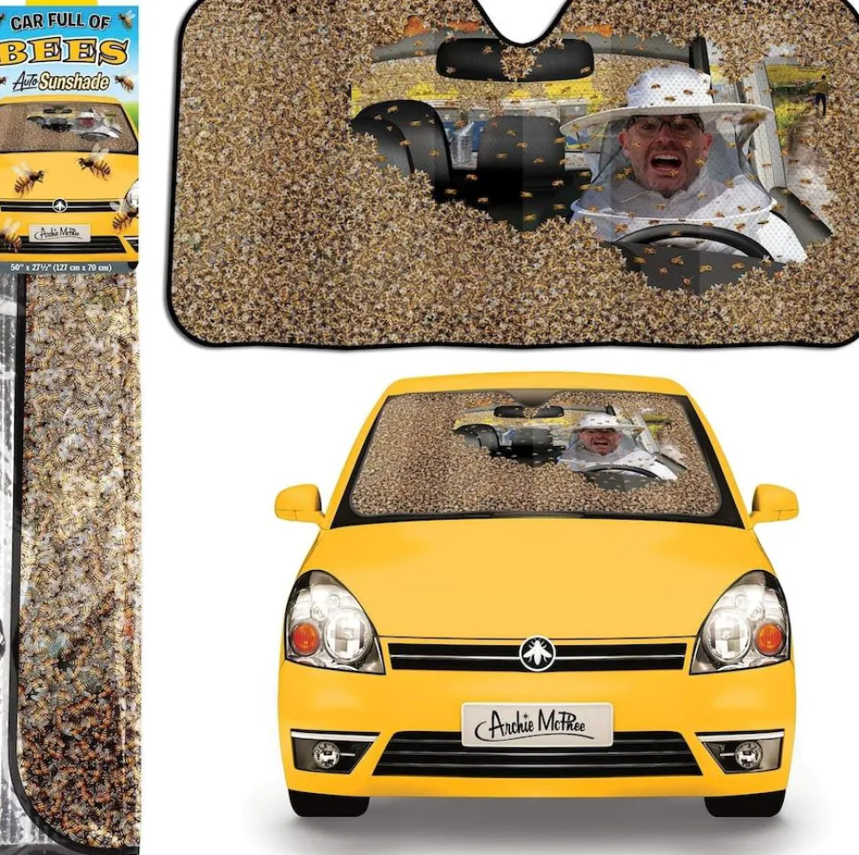 Archie McPhee - Car Full of Bees Car Sunshade