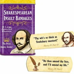 Archie McPhee - Shakespearean Insult Bandages 15-Pack