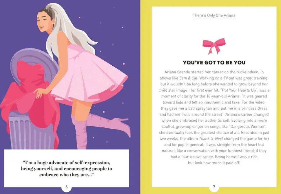 Ariana Grande - Be More Ariana: Fierce Advice on Breaking Free and Being Yourself Hardcover Book