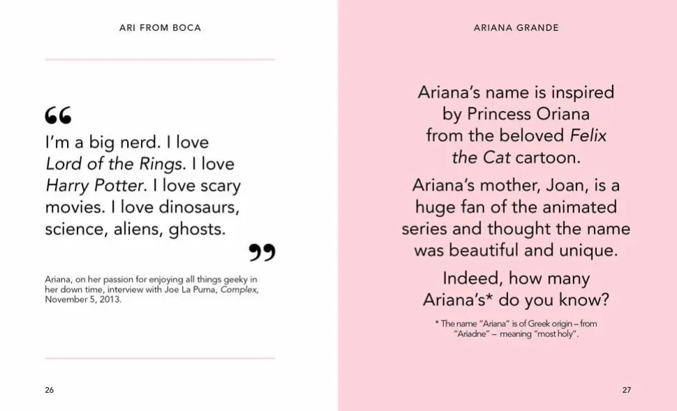 Ariana Grande - Yours Truly: The Little Guide to Ariana Grande Hardcover Book