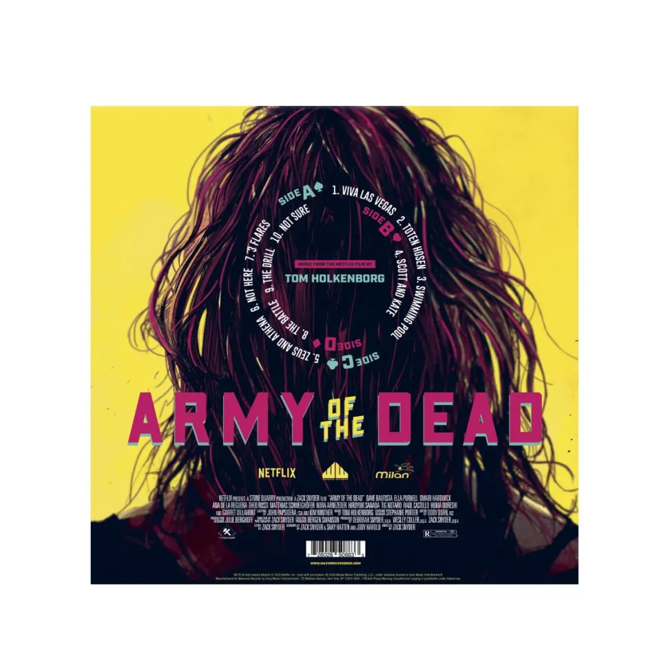 Army of the Dead - Original Motion Picture Score by Tom Holkenborg 2xLP Vinyl Record (Neon Pink and Neon Yellow Coloured Vinyl)
