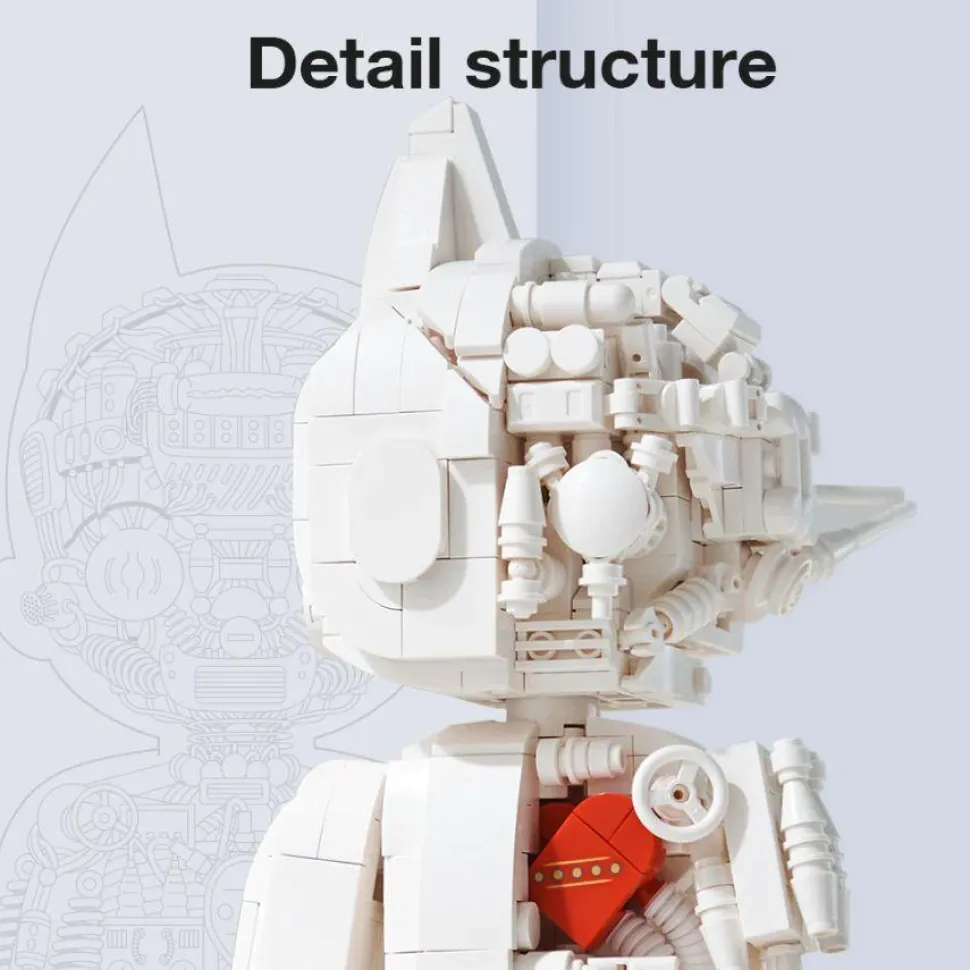 Astro Boy - Astro Boy Pure White Version Building Block Construction Set (1250 Pieces)
