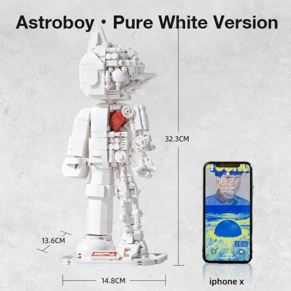 Astro Boy - Astro Boy Pure White Version Building Block Construction Set (1250 Pieces)