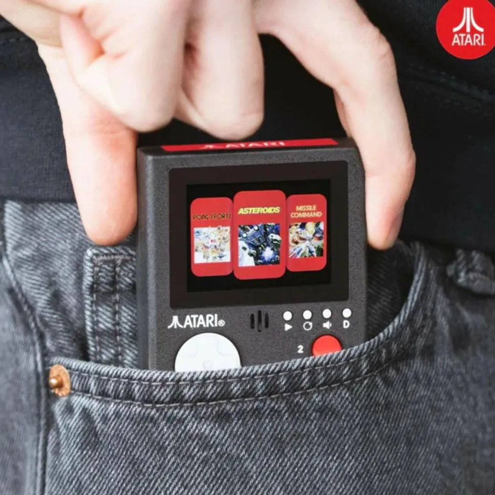 Atari - Cartridge Console Handheld Arcade Game Keyring (3-in-1)