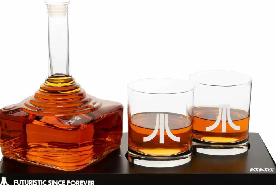 Atari - CX-10 Joystick Controller Glass Decanter Set