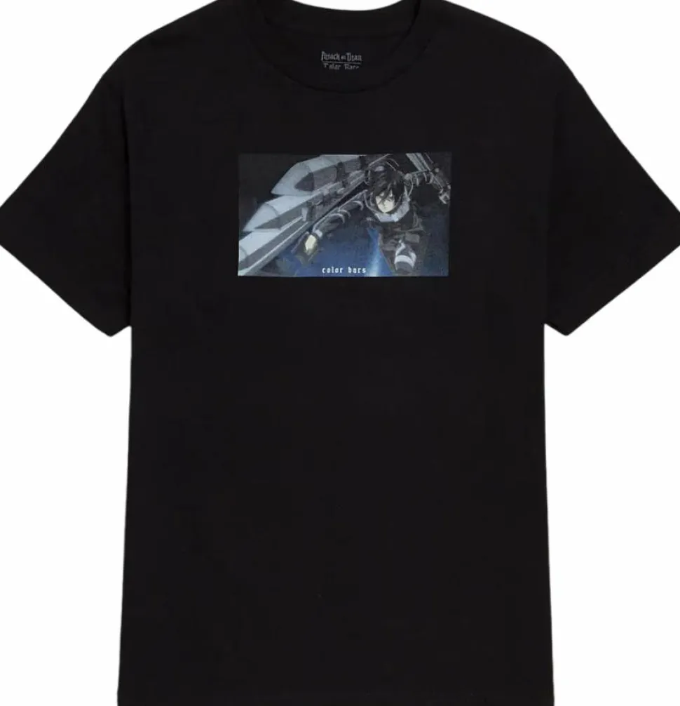 Attack on Titan - Attack on Titan x Color Bars Brigade Black T-Shirt