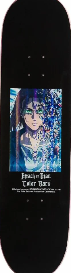 Attack on Titan - Attack on Titan x Color Bars Blasted 8.25" Skateboard Deck (Deck Only)