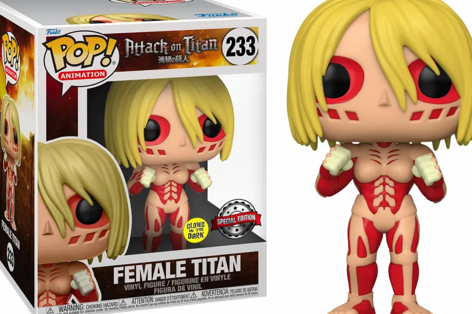 Attack on Titan - Female Titan Glow in the Dark 6” Super Sized Pop! Vinyl Figure