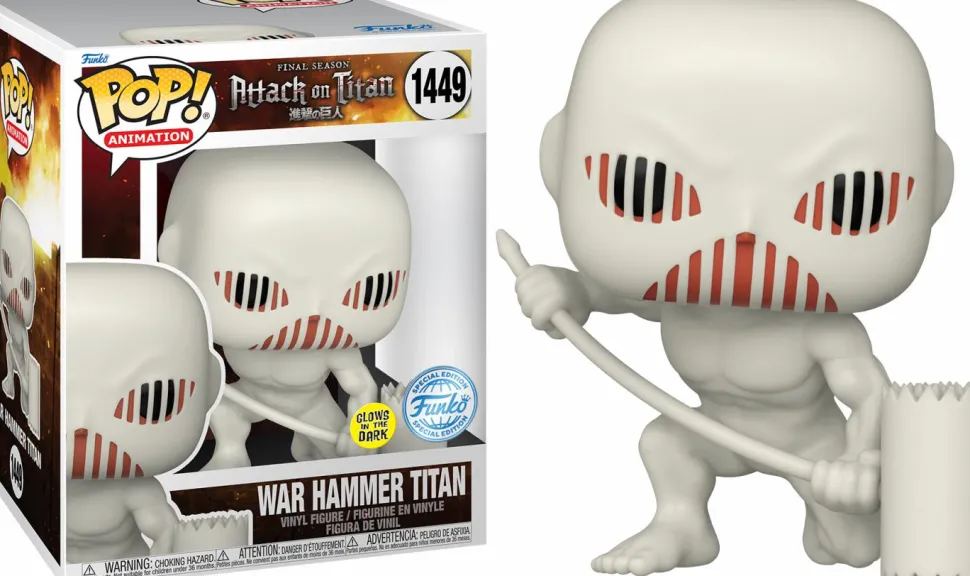 Attack on Titan - War Hammer Titan Glow-in-the-Dark 6" Super Sized Pop! Vinyl Figure (Popcultcha Exclusive)