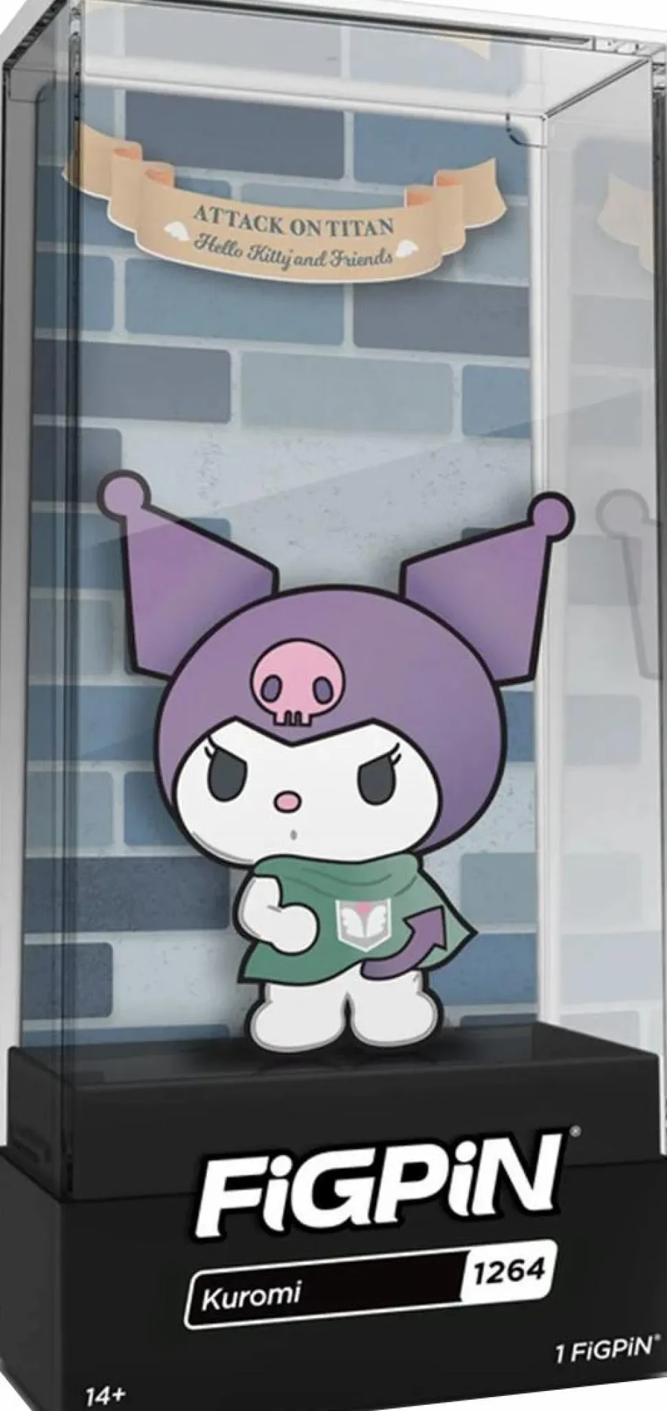 Attack on Titan x Hello Kitty and Friends - Kuromi FiGPiN Enamel Pin