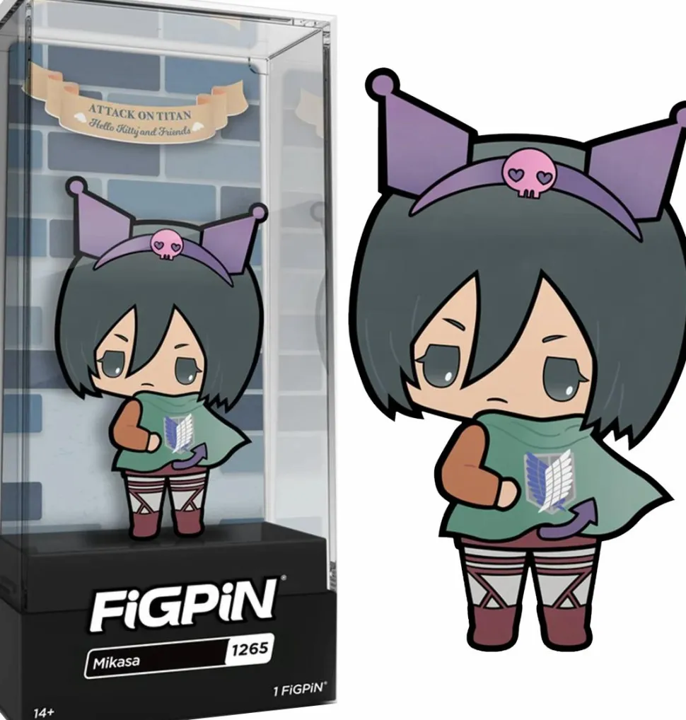 Attack on Titan x Hello Kitty and Friends - Mikasa Ackerman FiGPiN Enamel Pin