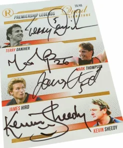 Aussie Rules - 2023 Regal Premiership Legends Essendon Quad Signature Card (Single Unit)