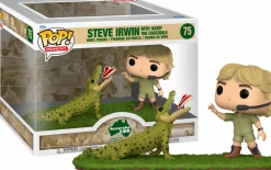 Australia Zoo: Home of The Crocodile Hunter - Steve Irwin with ‘Agro’ the Crocodile Pop! Moment Vinyl Figure 2-Pack
