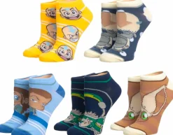 Avatar: The Last Airbender - Main Character Ankle Socks 5-Pack (One Size)
